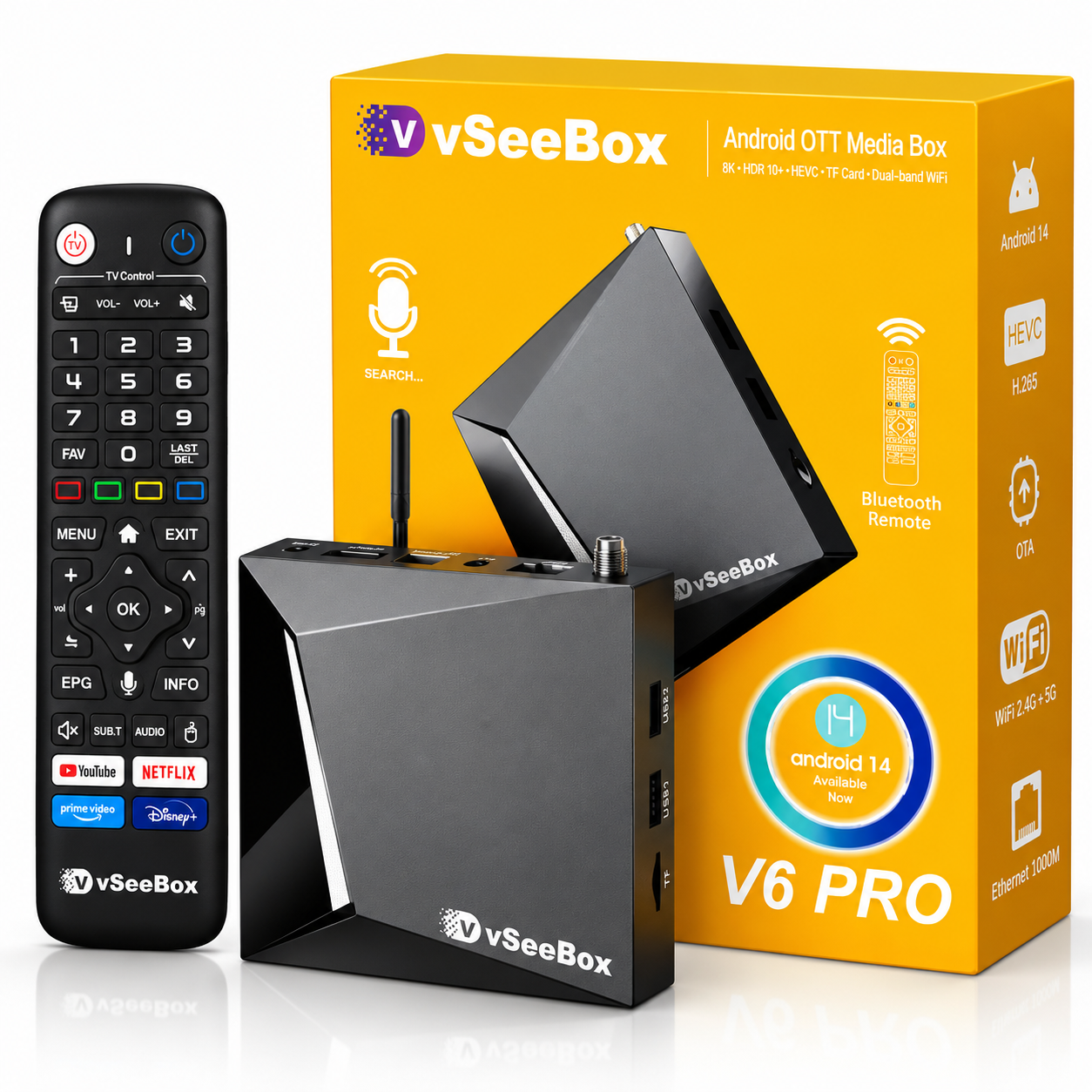 vSeeBox V6 Pro Media Device | Authorized Distributor |Free Same-Day Shipping